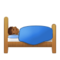Person in Bed - Medium Black emoji on Samsung